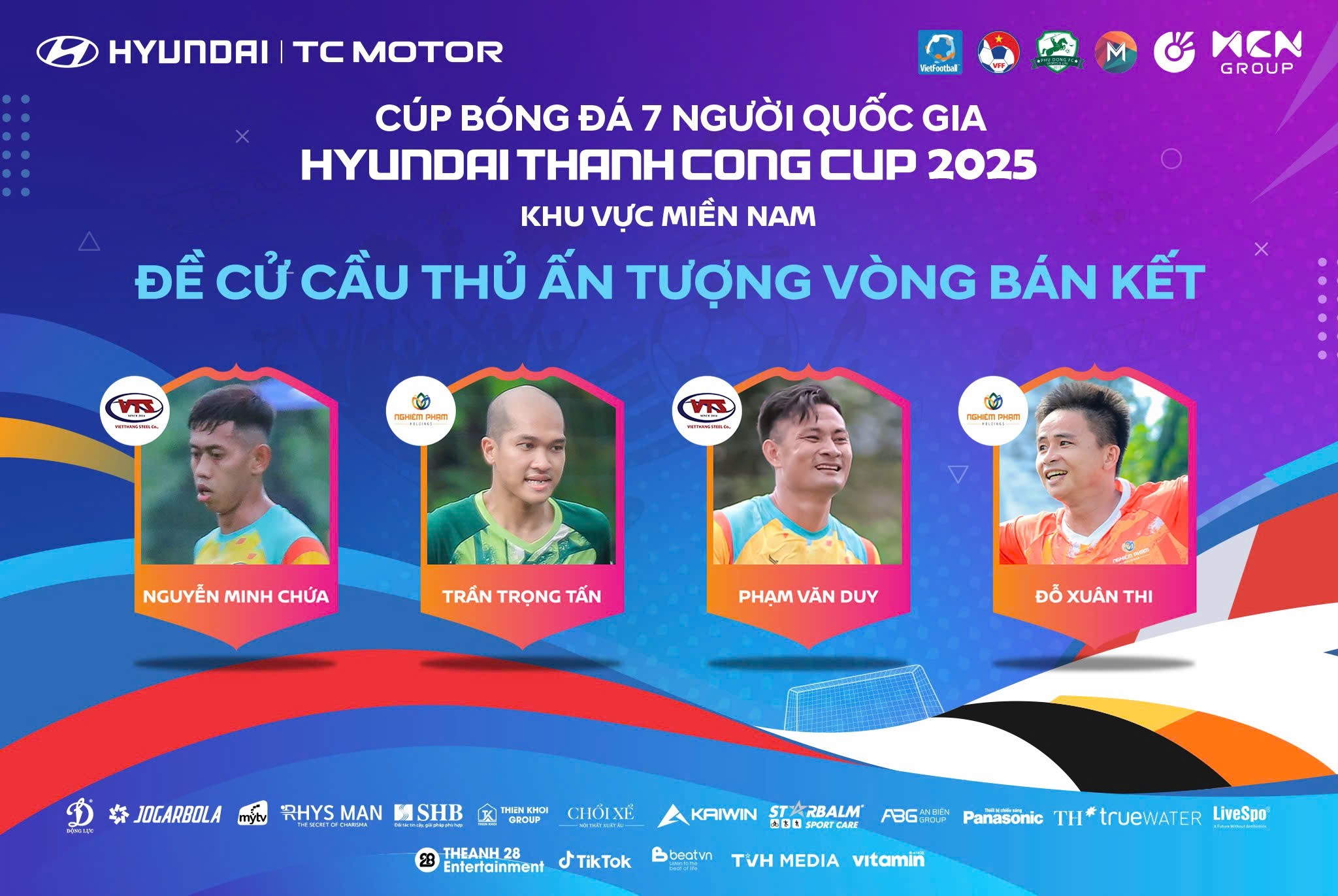 Bình chọn cầu thủ ấn tượng vòng Bán kết VSC-S5 KV Miền Nam